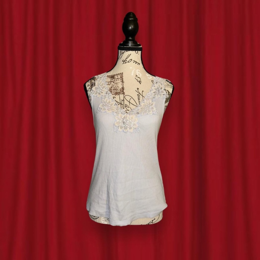 vintage pastel floral summer top